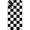 Black and White Checkered iPhone 16 Plus Skin